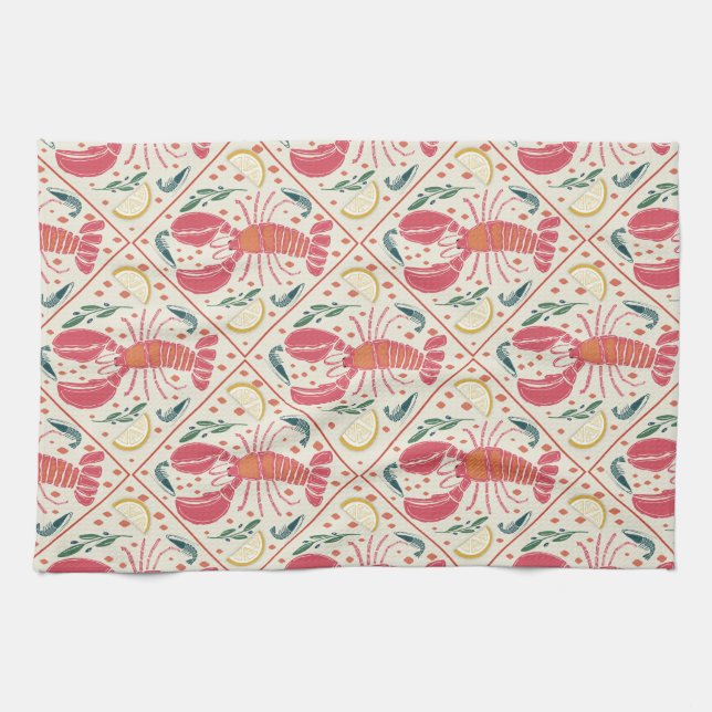 Linge De Cuisine Bouillon de fruits de mer de Coastal Catch (Horizontal)