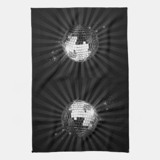Linge De Cuisine Boule Disco Mirror sur noir