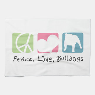 Linge De Cuisine Bouledogues d'amour de paix