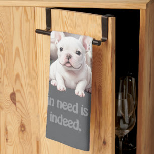 Linge De Cuisine Bouledogues français amis amusants Bouledogues