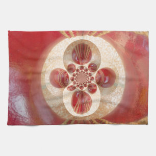 Linge De Cuisine Boules de cricket rouge Art Abstrait Design d'impr