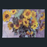 Linge De Cuisine Bouquet de tournesols de Claude Monet, Art Vintage<br><div class="desc">Bouquet of Sunflowers (1881) de Claude Monet est un vintage impressionniste peinture à la morue florale d'art. Fleurs jaunes fleuries du jardin. Un bouquet de tournesol de saison estivale dans un vase. À propos de l'artiste : Claude Monet (1840-1926) est un fondateur du mouvement de peinture impressionniste française, dont la...</div>