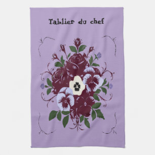 Linge de Cuisine Bouquet de Violettes