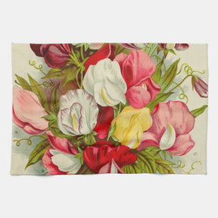Linge De Cuisine Bouquet des fleurs de pois doux