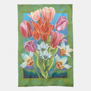 Linge De Cuisine Bouquet en frontière III