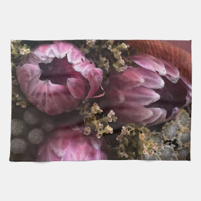 Linge De Cuisine Bouquet Protea (Horizontal)