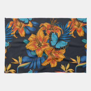 Linge De Cuisine Bouquet tropical