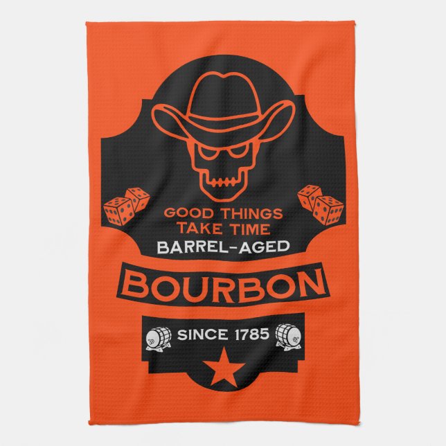 Linge De Cuisine Bourbon Whiskey Art (Vertical)