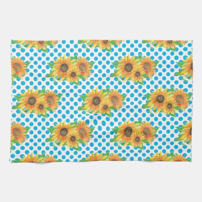 Linge De Cuisine Bouteilles de fleurs de tournesol (Horizontal)