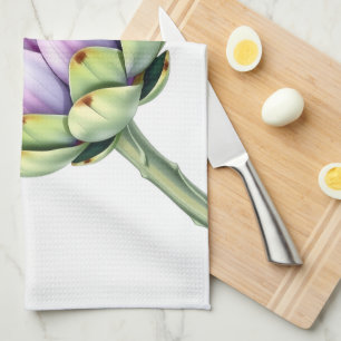 Linge De Cuisine Boutique Fleur d'Artichaut Démesurée Violet Modern