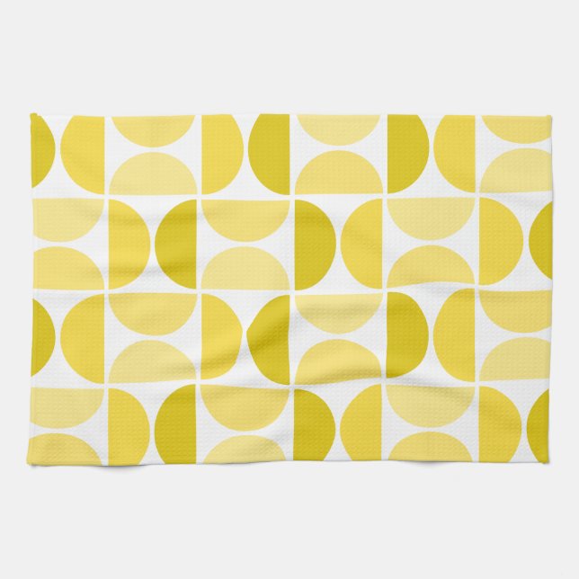 Linge De Cuisine Bowles minimes du milieu du siècle Jaune (Horizontal)