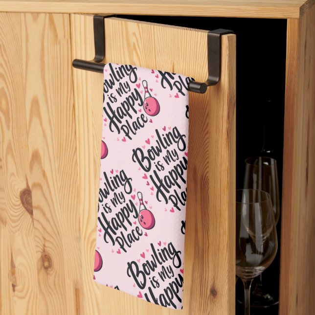 Linge De Cuisine Bowling Lover Cute Retro Aesthetic Sports Design (Pliage en tiers)