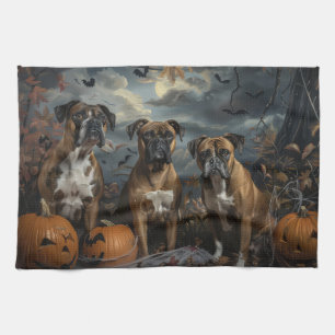 Linge De Cuisine Boxer Halloween Night Doggy Délice