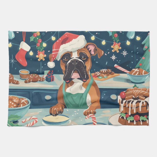 Linge De Cuisine Boxer Vacances de Noël : Noël Festif (Horizontal)