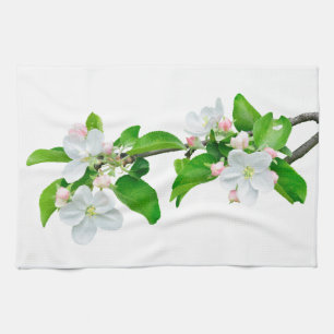 Linge De Cuisine Branche de pommier en floraison