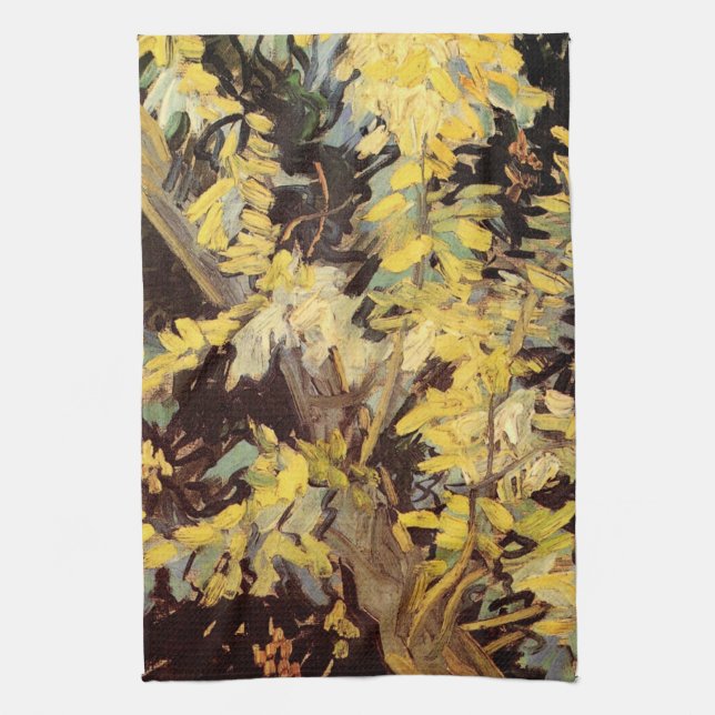 Linge De Cuisine Branches d'acacia en fleurs par Vincent van Gogh (Vertical)
