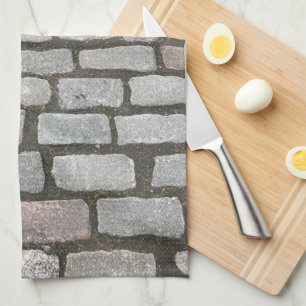Linge De Cuisine Brick Cobblestone Street Pathway Nature Photograph