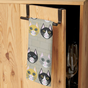 Linge De Cuisine Brick de chats