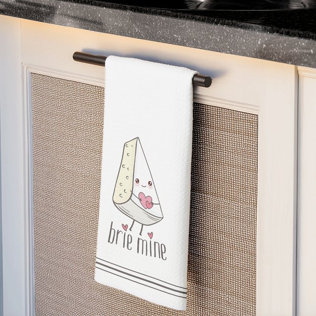 Linge De Cuisine Brie Mine Cute Funny Valentine's Day Fromage Pun (Créateur téléchargé)
