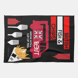 Linge De Cuisine British Classic Fish and Chips