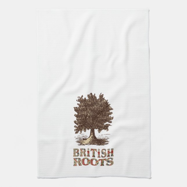 Linge De Cuisine British Roots Family Tree Tea Towel Cuisine Servie (Vertical)