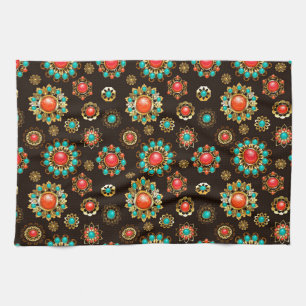 Linge De Cuisine Broches ethniques motif sans couture