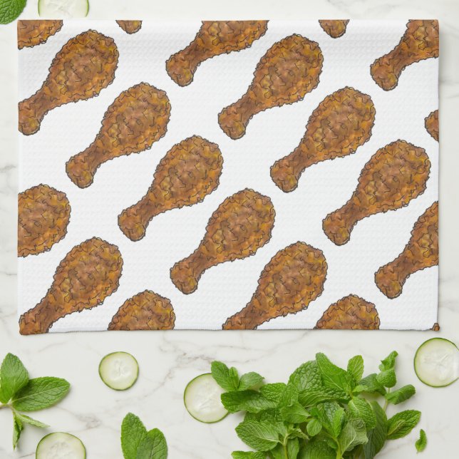 Linge De Cuisine Brochet de poulet frit en bâton de tambour Soul Al (Plié)