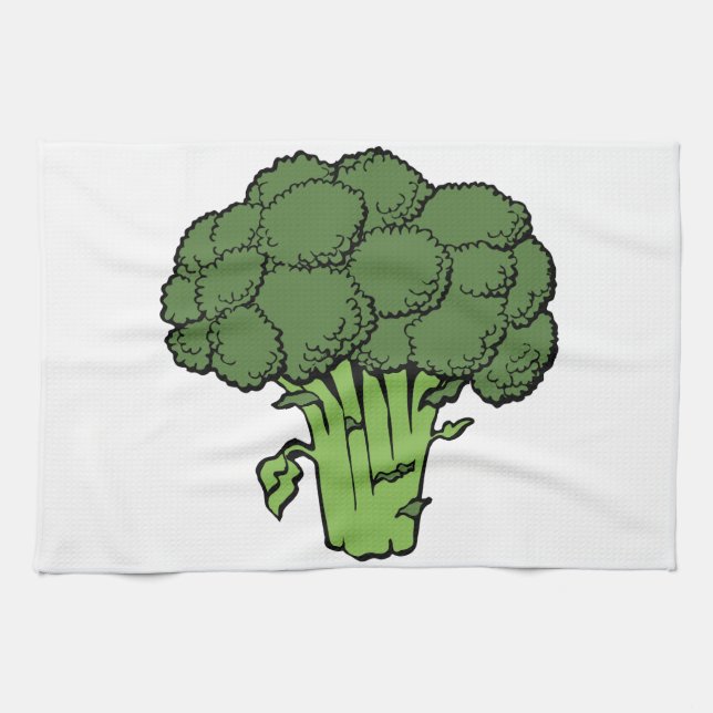 Linge De Cuisine Brocoli vert (Horizontal)