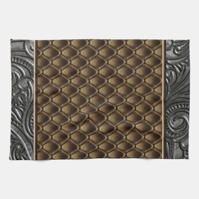 Linge De Cuisine Bronze gothique (Horizontal)