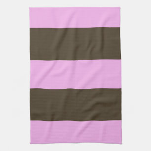 Linge De Cuisine Brown blanc rose et chocolat par STaylor