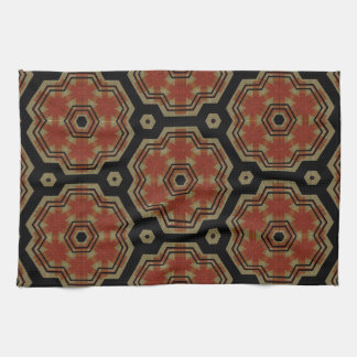 Linge De Cuisine Brown, Crème Retro Dots Art Motif sans couture
