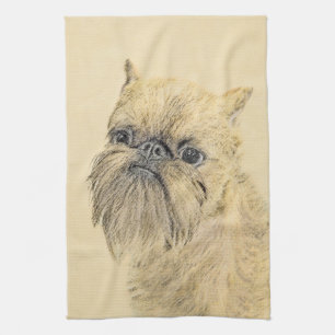 Linge De Cuisine Bruxelles Griffon Peinture - Cute Original Chien A