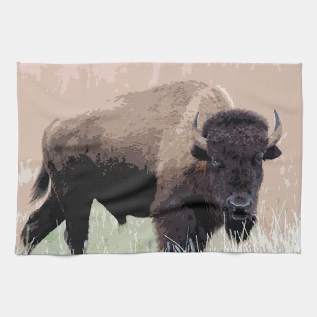 Linge De Cuisine Buffle / Bison (Horizontal)