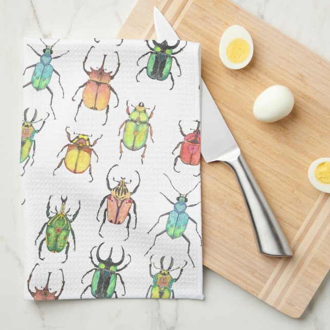 Linge De Cuisine Bugs de la Saint-Valentin (Quart Plié)