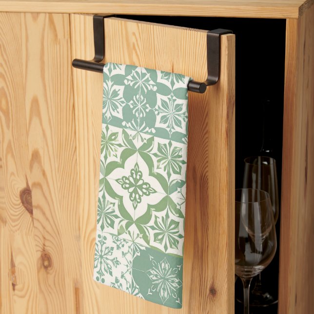 Linge De Cuisine Buko Pandan Vert  (Pliage en tiers)