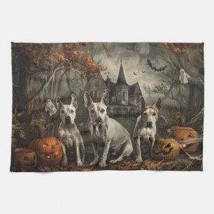 Linge De Cuisine Bull Terrier Halloween Night Doggy Délice