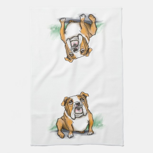 Linge De Cuisine Bulldog anglais (Vertical)