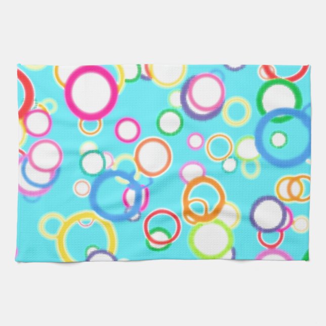 LINGE DE CUISINE BULLES DE BAIN DE BLEUS LAYETTE (Horizontal)