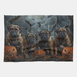 Linge De Cuisine Bullmastiff Halloween nuit chien délice