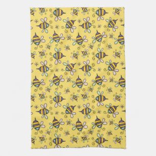 Linge De Cuisine Bumble Bee Motif