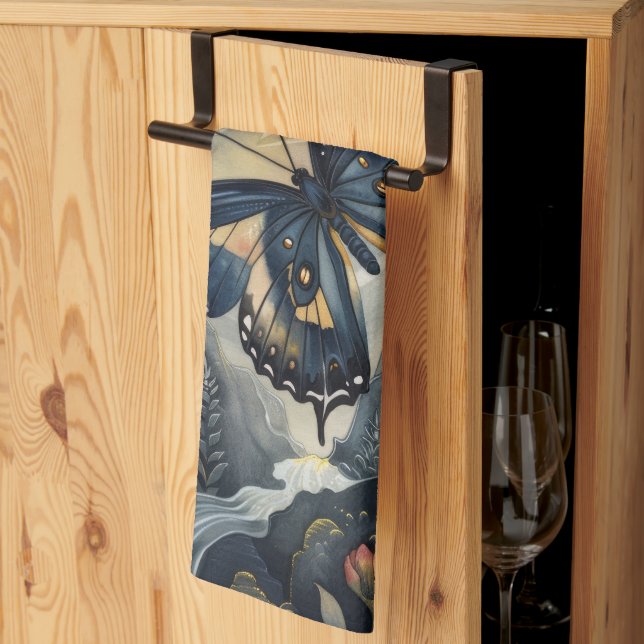 Linge De Cuisine Butterfly & Moon                                 (Pliage en tiers)