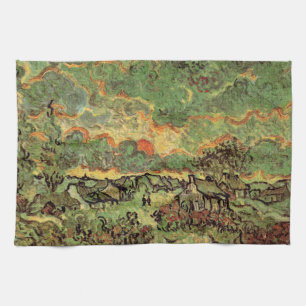 Linge De Cuisine Cabanes de Cyprès de Van Gogh Réminiscence du Nord