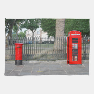 Linge De Cuisine Cabine téléphonique et boîte postale de Londres