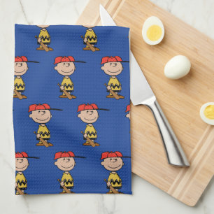 Linge De Cuisine cacahuètes Charlie Brown Baseball Smile