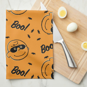 Linge De Cuisine cacahuètes   Charlie Brown Boo ! Motif
