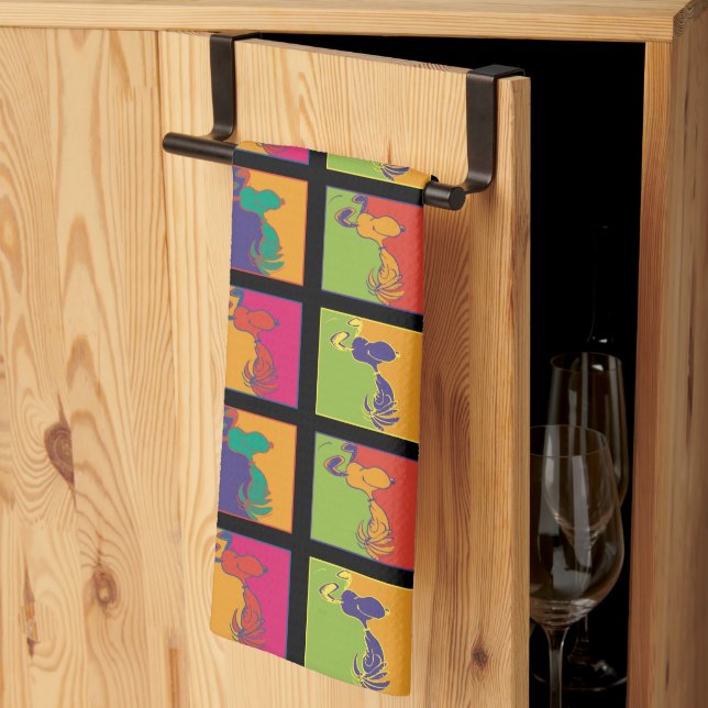 Linge De Cuisine cacahuètes | Snoopy Pop Art Moderne (Pliage en tiers)