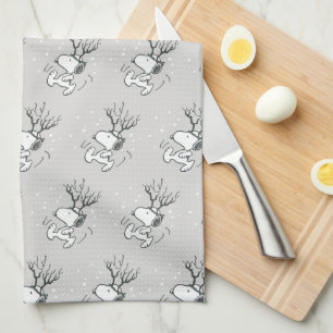 Linge De Cuisine cacahuètes Snoopy Reindeer