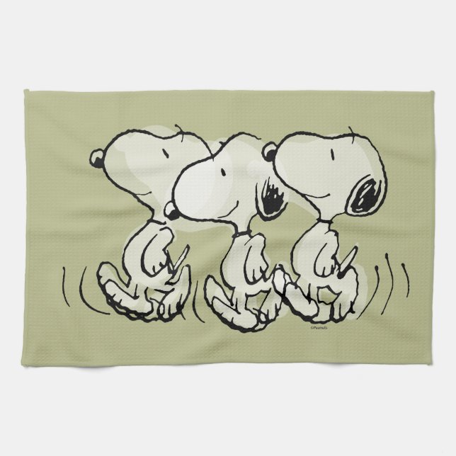Linge De Cuisine cacahuètes | Snoopy Walking Tall (Horizontal)