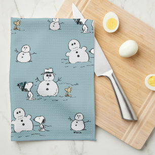 Linge De Cuisine cacahuètes   Snoopy & Woodstock Winter Break Motif