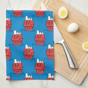 Linge De Cuisine cacahuètes Snoopy's Dog House With Lights